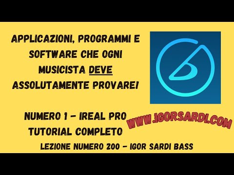 Applicazioni e programmi che un musicista DEVE provare! Numero 1: iReal Pro - Lezione basso 200