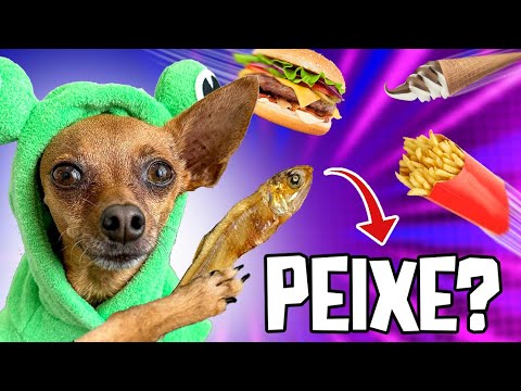 PROVANDO PETISCOS DE CACHORRO!