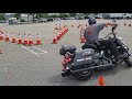 Police Motorcycle Skills Practice (Lock and Lean)