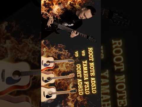 Какая акустическая гитара звучит круче? Yamaha F310 vs Cort AD810 vs Root Note AD310 🎸