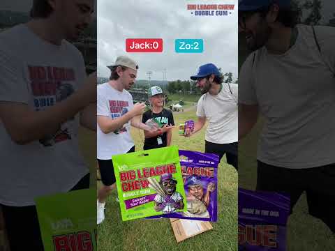 Making up our own Big League Chew flavors! #sports #baseball #gum