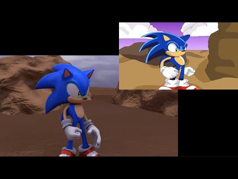 Sonic: Nazo Unleashed 3D Act 1 - Comparison