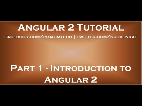 Introduction to Angular 2