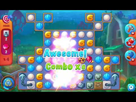 Fishdom Challenge Level 9666 (with Double Bombs Boosters) @choraelmin