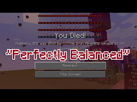 My "perfectly balanced" minecraft mod