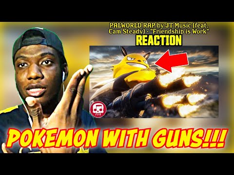 POKEMON WITH GUNS!!! | PALWORLD RAP by JT Music (feat. Cam Steady) - "Friendship is Work" [REACTION]