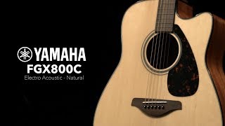 Yamaha FGX800C Electro Acoustic Guitar Natural  Ge