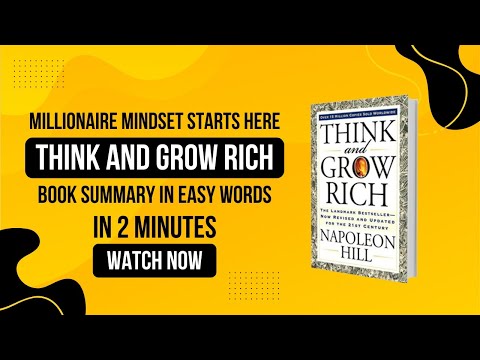 Think and Grow Rich Book Summary in 2 Minutes | Napoleon Hill's Success Formula