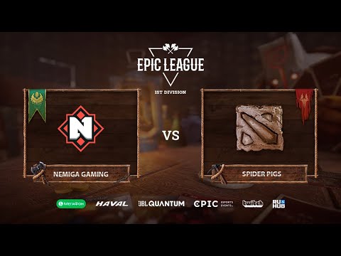 Spider Pigs vs Nemiga Gaming, EPIC League Season 2, bo3, game 2 [4ce & Bobruha]