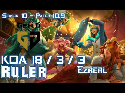 Gen Ruler EZREAL vs APHELIOS ADC - Patch 10.9 KR Ranked