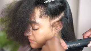 How to Silk Press Correctly with No Heat Damage (Captioned Tutorial)