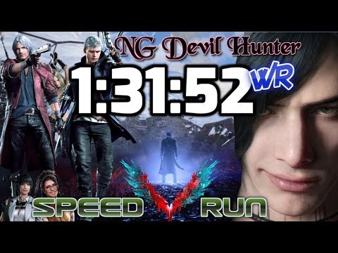 Devil May Cry 5 - New Game DH - SPEEDRUN - 1:31:52(Without Loadings) World Record🏆 Video
