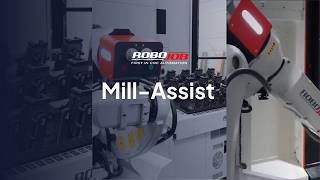 RoboJob Mill-Assist with integrated robot arm | Fully automated machining on a Mazak CV5-500
