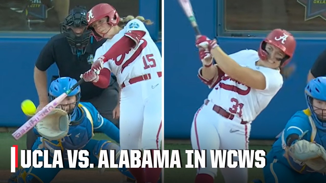 Clutch Home Runs 🚀 UCLA Bruins-Alabama Crimson Tide | Full Highlights | Women’s College World Series