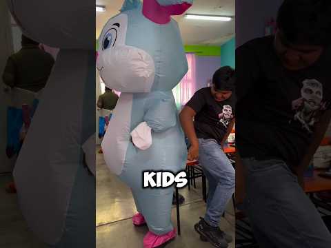 Bunny Costume Hit by Fart Attack 🐰💨 #Shorts