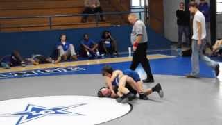 preview picture of video 'Kolby Wrestling Sophomore year Granger Duals Lagrange'
