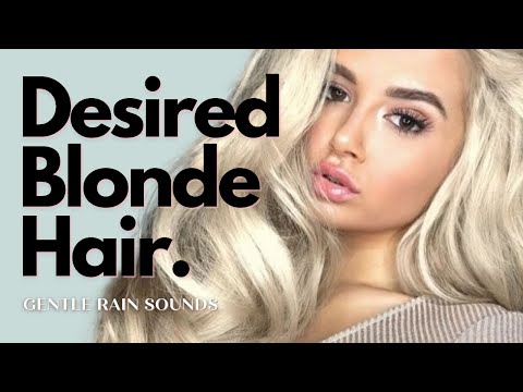 Voluminous Wavy Light Blonde Hair - Gentle Rain Sounds - YouTube
