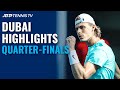 Shapovalov, Rublev, Nishikori & Sinner In Action | Dubai 2021 Quarter-Final Highlights