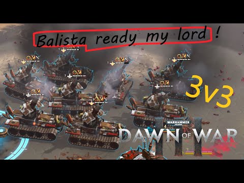 HUGE ORK ARTILLERY vs ELDAR