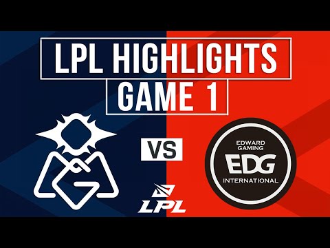 OMG vs EDG Highlights Game 1 | LPL 2025 Split 2 | Oh My God vs EDward Gaming