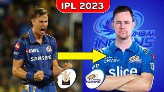 IPL 2023 : RCB HAVE TRADED JASON BEHRENDORFF TO MUMBAI INDIANS | IPL 2023 FIRST TRADE