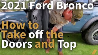 2021 Ford Bronco: How To Take Off the Doors and Top