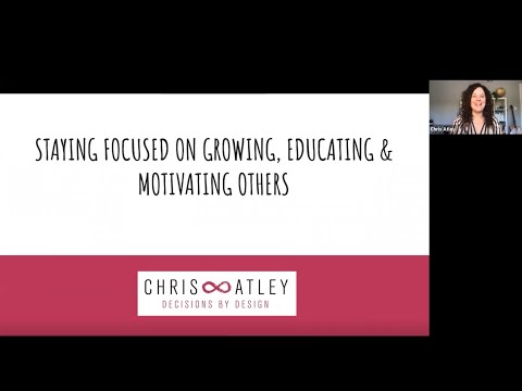 Staying Focused on Growing, Educating and Motivating Others - 11/9/20
