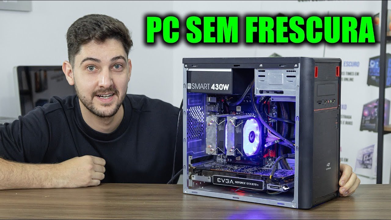MONTEI UM PC GAMER SIMPLES DE 1.600 REAIS QUE RODA TUDO