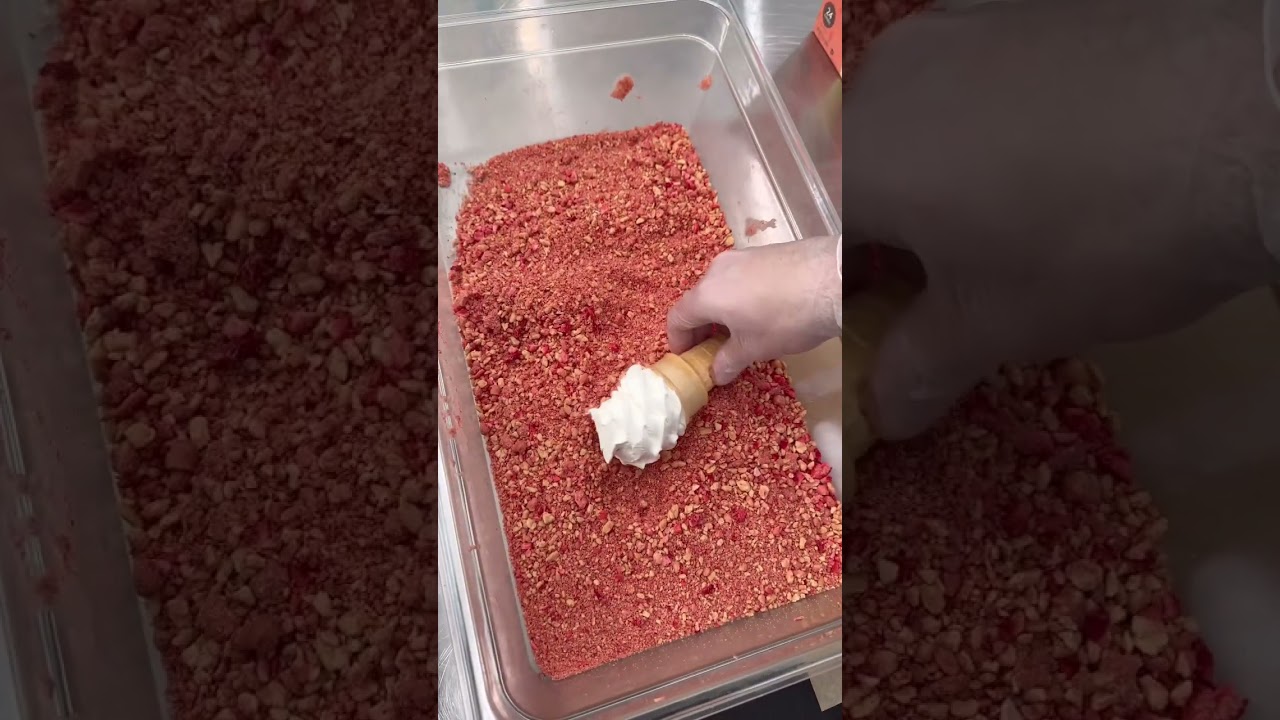 Watch video Loaded Ice Cream Cone Strawberry Shortcake #icecream #strawberry Now Loaded Ice Cream Cone Strawberry Shortcake #icecream #strawberry