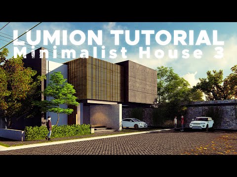 Lumion 6 Rendering Tutorial #57 - Minimalist House 3