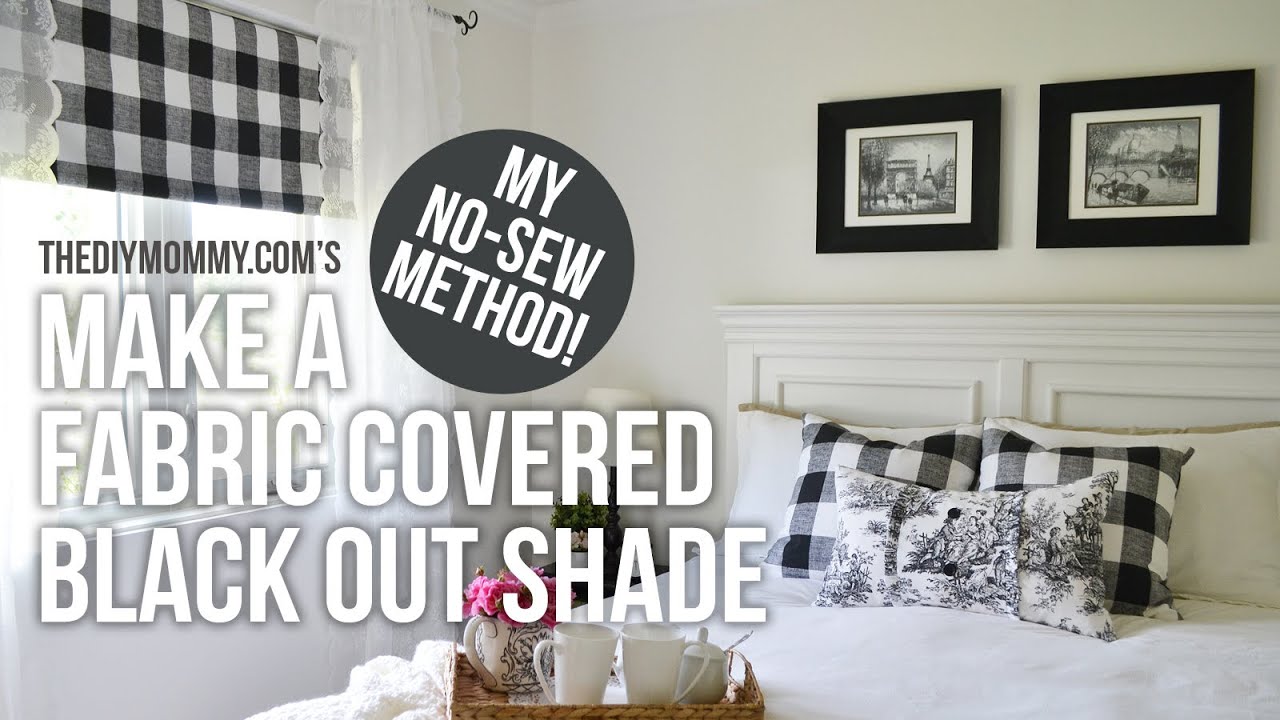 Watch video How to Make a Fabric Covered Black Out Shade + Our Guest Cottage Bedroom Reveal! Now How to Make a Fabric Covered Black Out Shade + Our Guest Cottage Bedroom Reveal!
