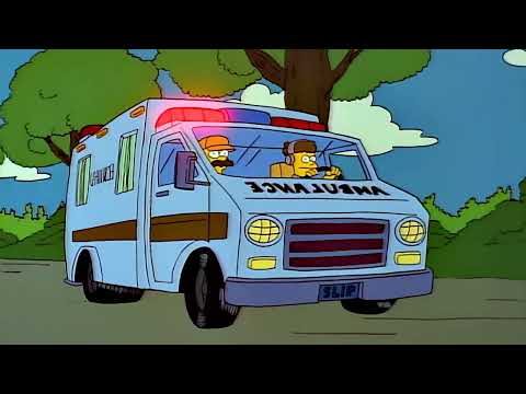 The Simpsons - Homer gets food poisoning at the Kwik-E-Mart