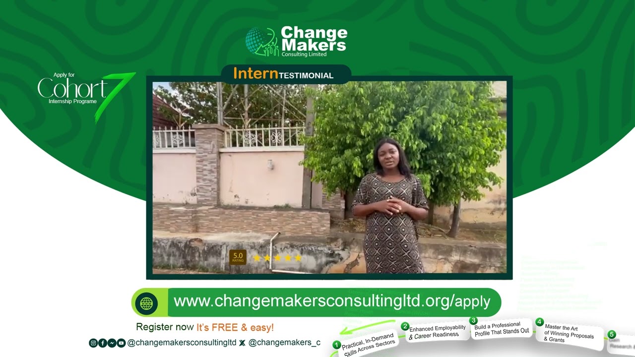 Change Makers Consulting Internship is life changing - Testimonial