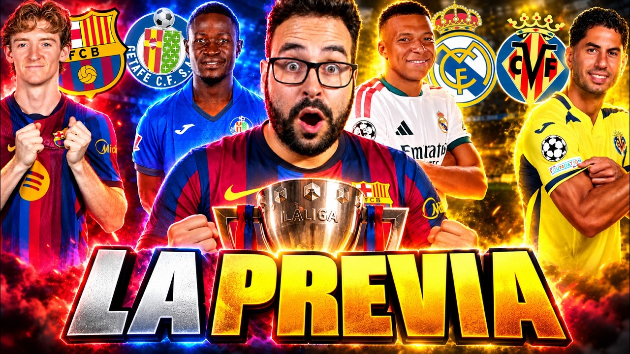 PREVIA BARÇA vs GETAFE ¡CUIDADO! - Y REAL MADRID vs VILLARREAL ¡DOBLE PARTIDO de LIGA! PREDICCIÓN