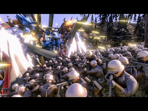 10 000 Afrika Corp 2s VS 10 000 Omnimons! ► Ultimate Epic Battle Simulator 2