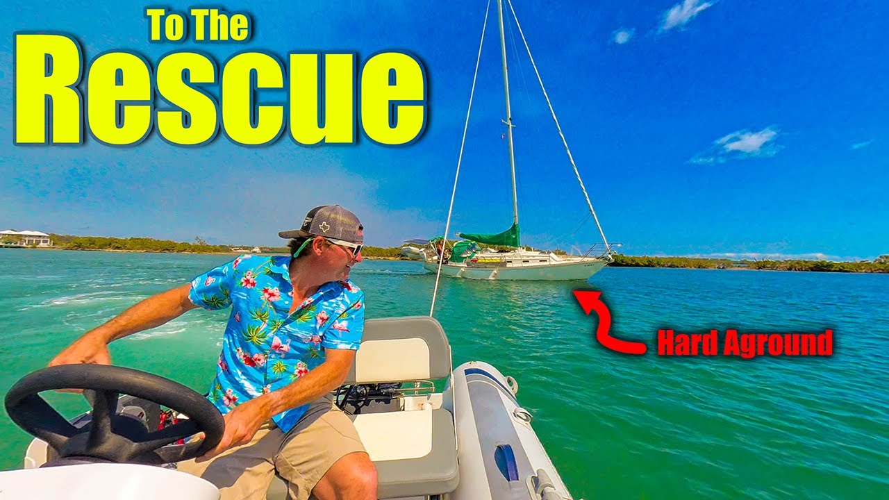 Rescuing a stranded boat!