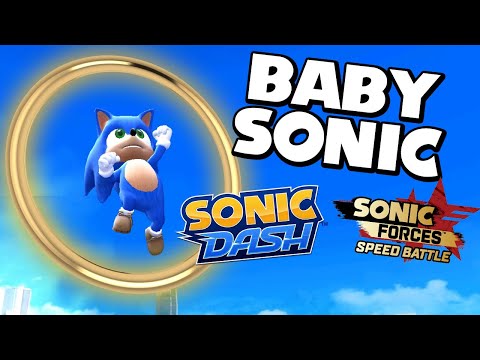 Baby Sonic Llega A Sonic Dash Y Sonic Forces Speed Battle Mp3 - creamos el perfil de sonic en roblox sonic roblox perfil leon picaron
