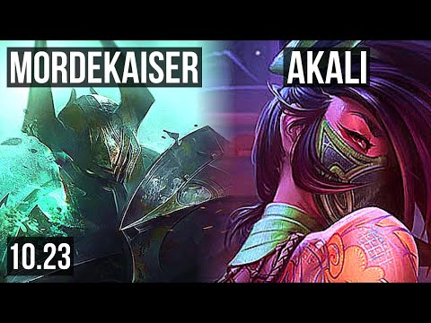 MORDEKAISER vs AKALI (TOP) | 6 solo kills, 300+ games | BR Master | v10.23
