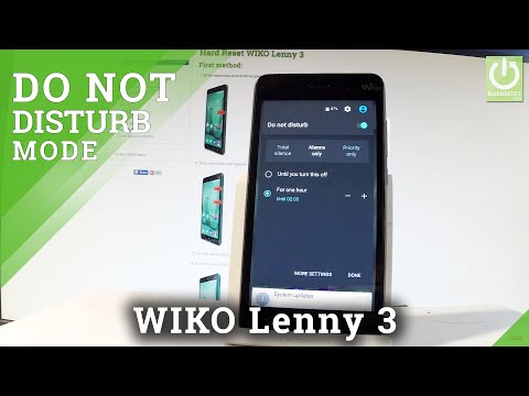 Do Not Distrub Mode in WIKO Lenny 3 - Enable / Use Do No Disturb