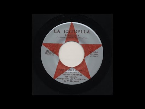 Poncho Martinez - Dispuesto A Morir - La Estrella Records le-19-b