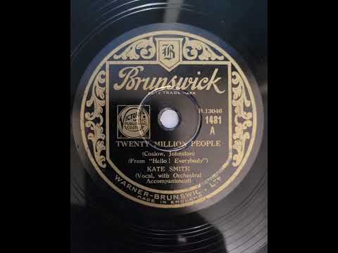Twenty Million People - Kate Smith