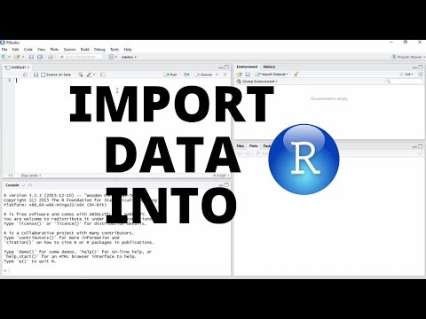 Import Data into R Studio