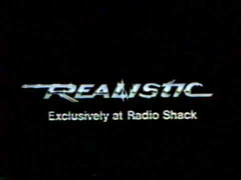1986 Radio shack Realistic Speakers TV Commercial