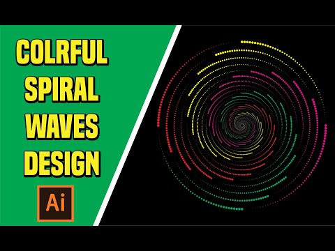 How to create spiral waves in adobe illustrator - illustrator tips and tricks