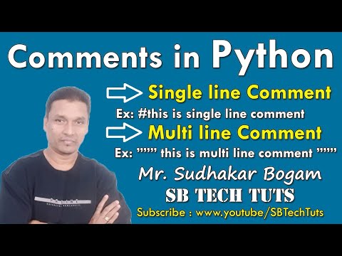 Comment Statements In Python How To Write Comments In Python Python Programming In Telugu