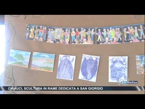 Chiauci, scultura in rame dedicata a San Giorgio