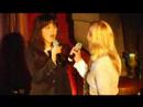 Zooey Deschanel & Samantha Shelton singing at Upright Cabaret