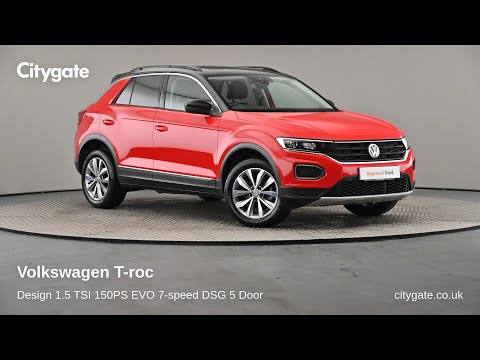 Volkswagen T-roc - Design 1.5 TSI 150PS EVO 7-speed DSG 5 Door - Citygate Volkswagen Watford