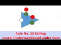 Rule No 25 Sailing Vessel And Vessel Under Oars Ror Navigation Study Merchantnavy Lifeatsea