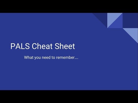 PALS Cheat Sheet